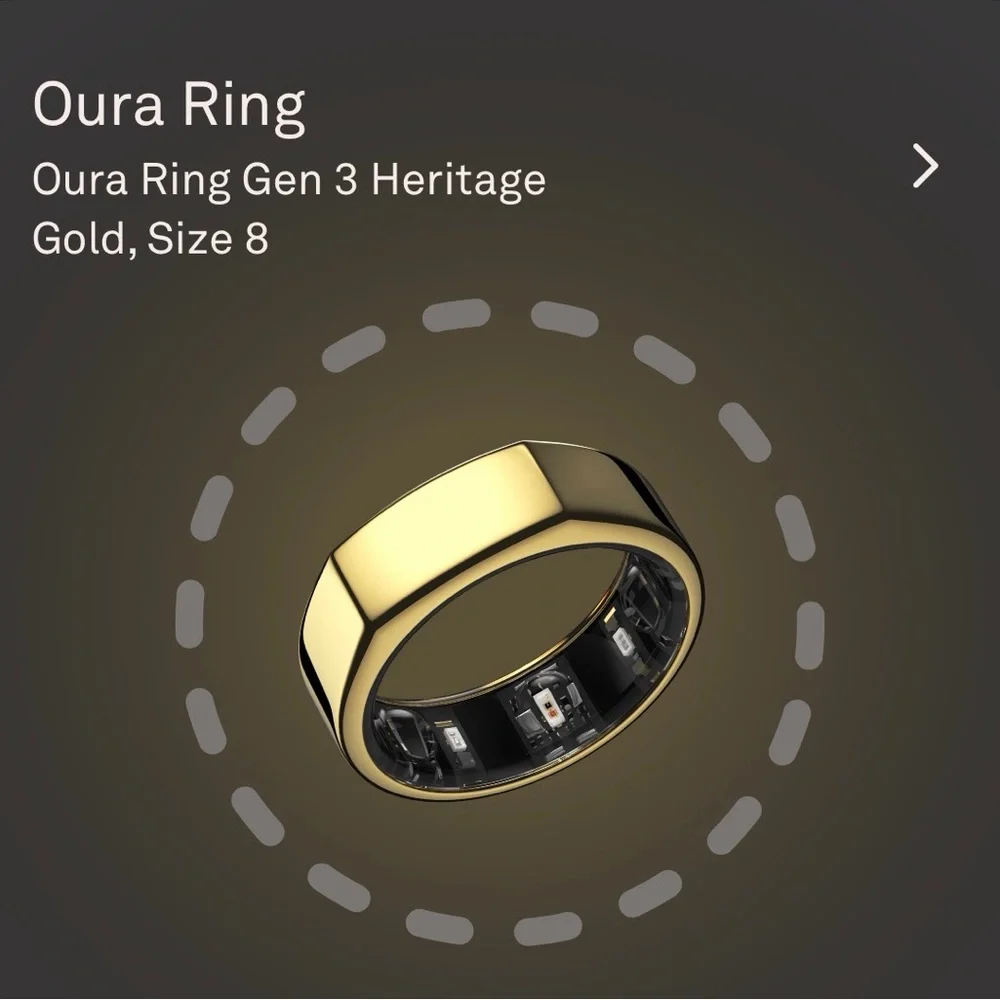 Oura Black Charging Dock with USB Cable
